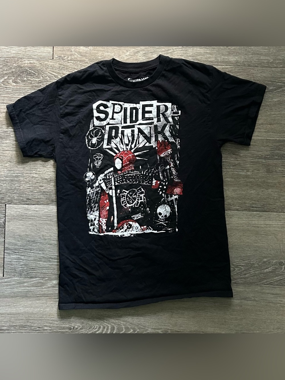 Marvel Spider-Punk Tee - Black, White, Red